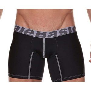 MALEBASICS Microfiber Boxer Brief Black